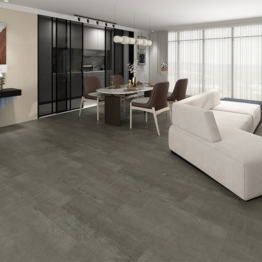 Aries Planet Tile vinyl flooring - installation detail