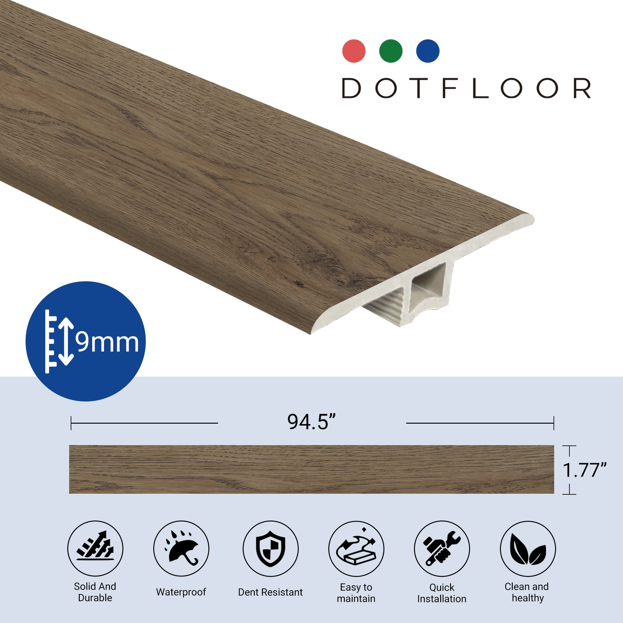 T Molding Perfect-Match-Trim New Parliament 810 - installed room view