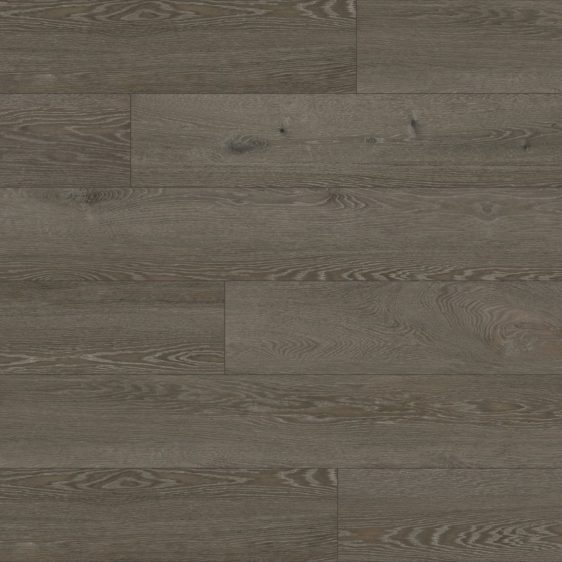 Brown Knots - SuperOak 12mm Hybrid Wood Plank 47.78"*7.7" - close-up view