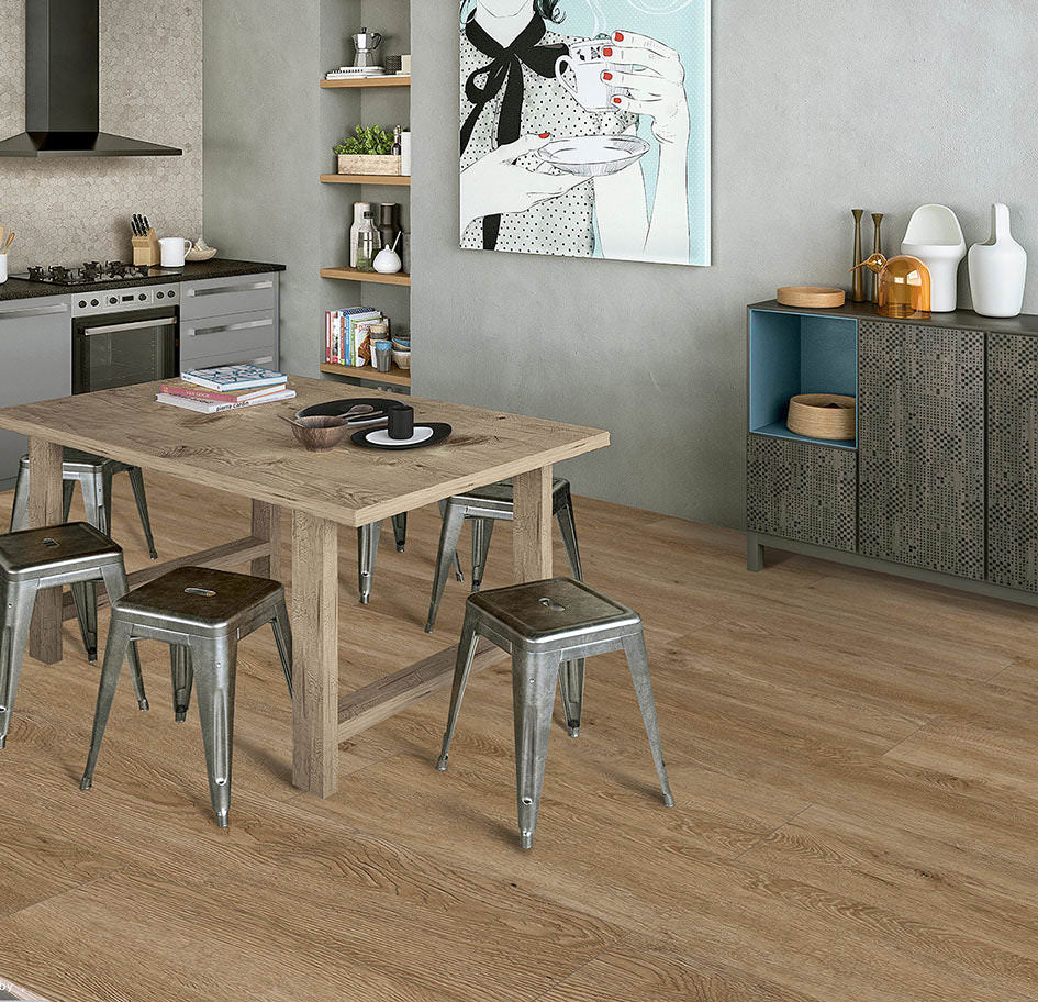 Brown Oak SPC Waterproof Flooring Sample Empire DF134