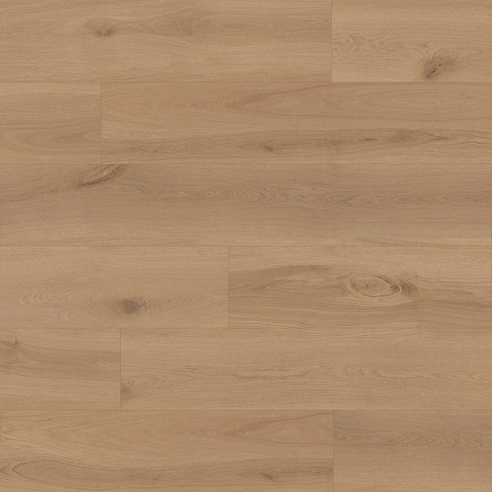 Latte - SuperOak Lite 9.5mm Hybrid Wood Plank 47.78"*7.7" - close-up view