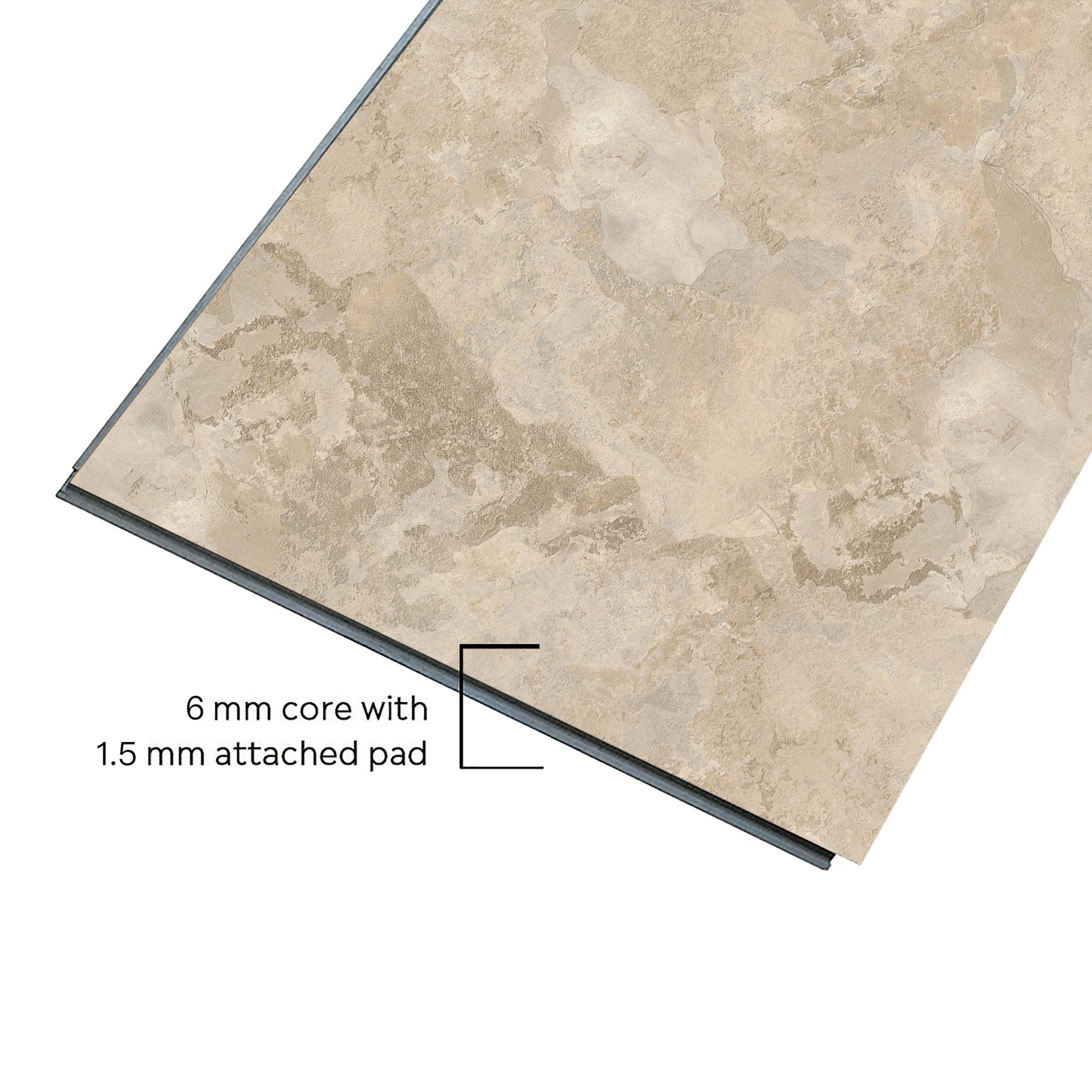 Leo Planet Tile vinyl flooring - angle view