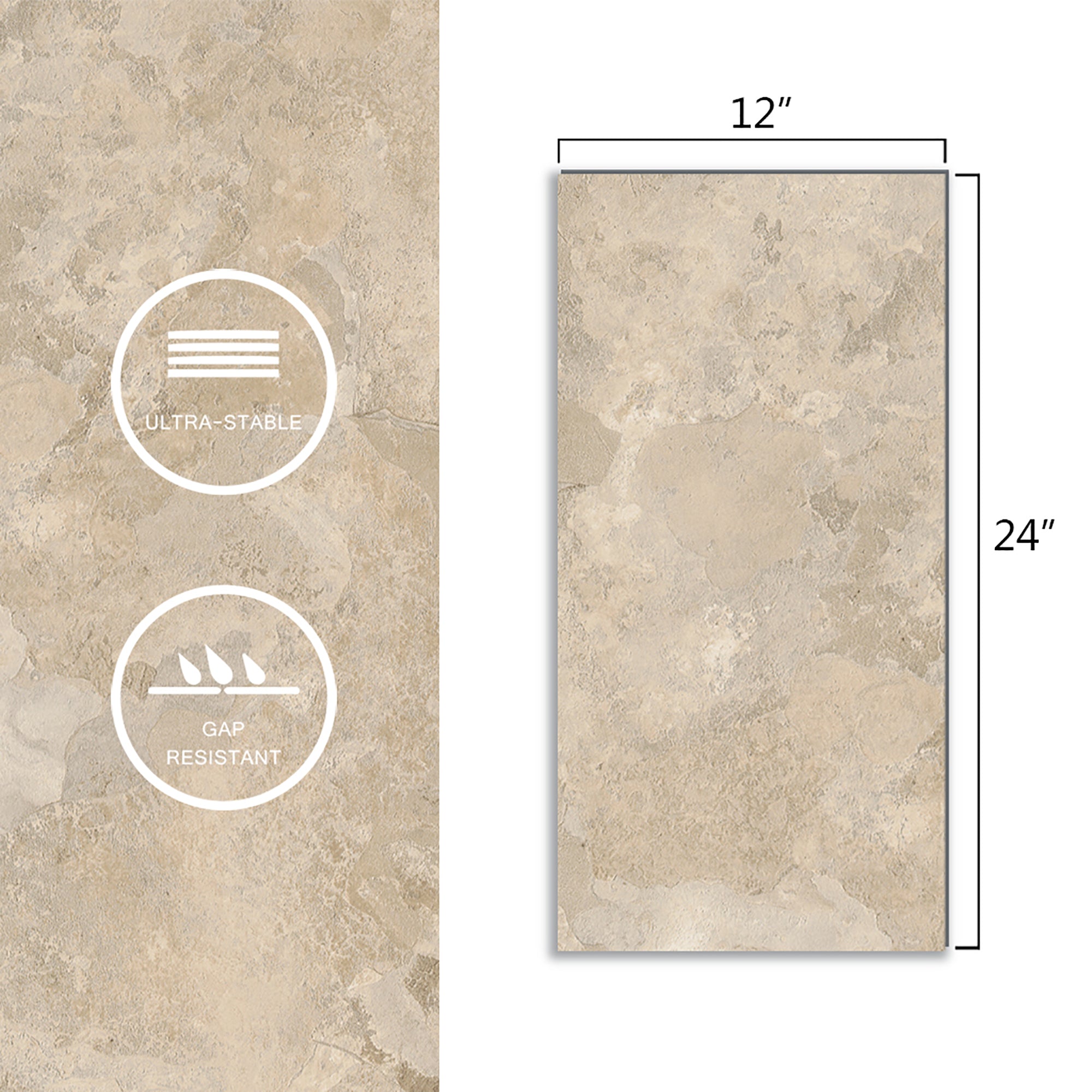 Leo Planet Tile vinyl flooring - close-up texture