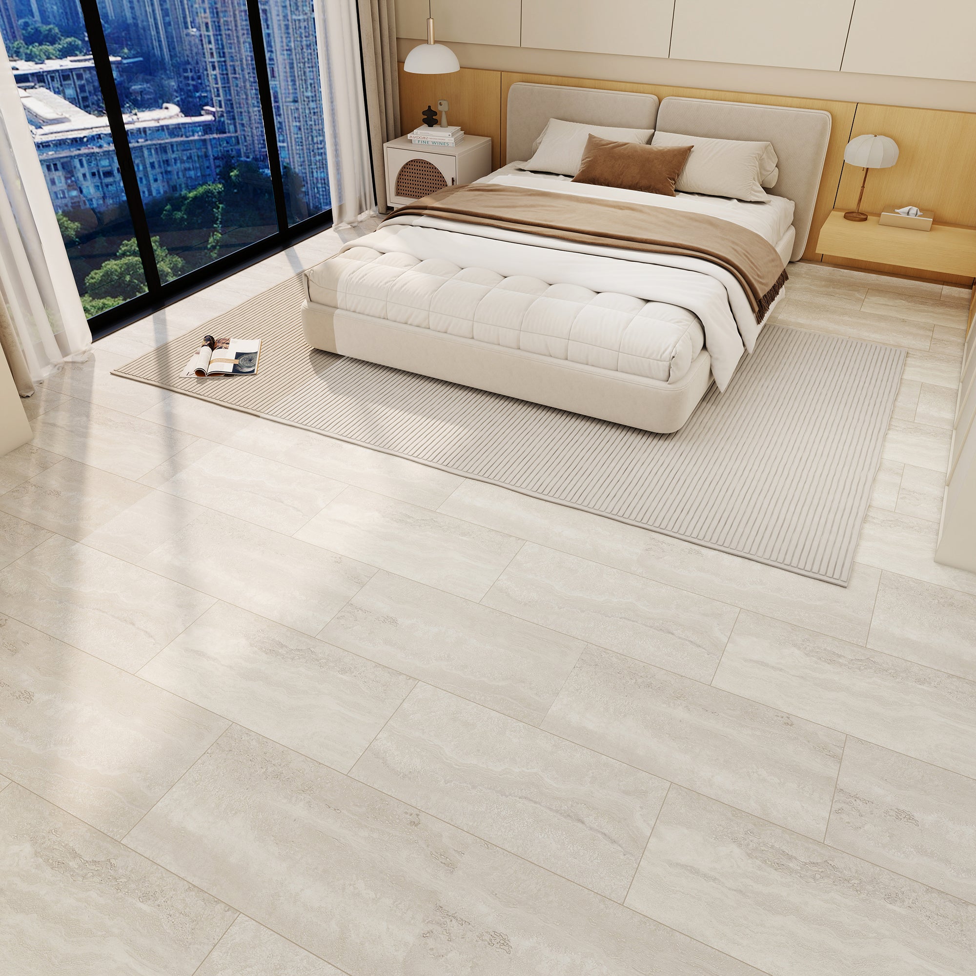 Pisces Planet Tile vinyl flooring - installation detail
