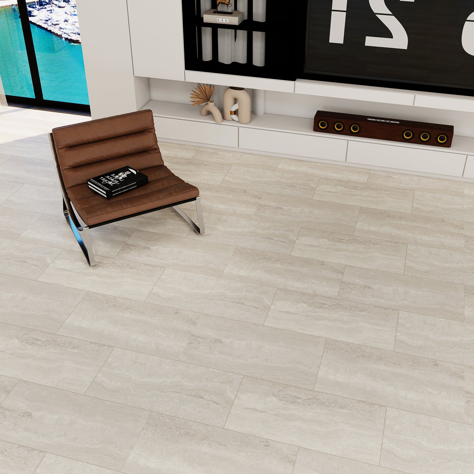 Pisces Planet Tile vinyl flooring - full plank view