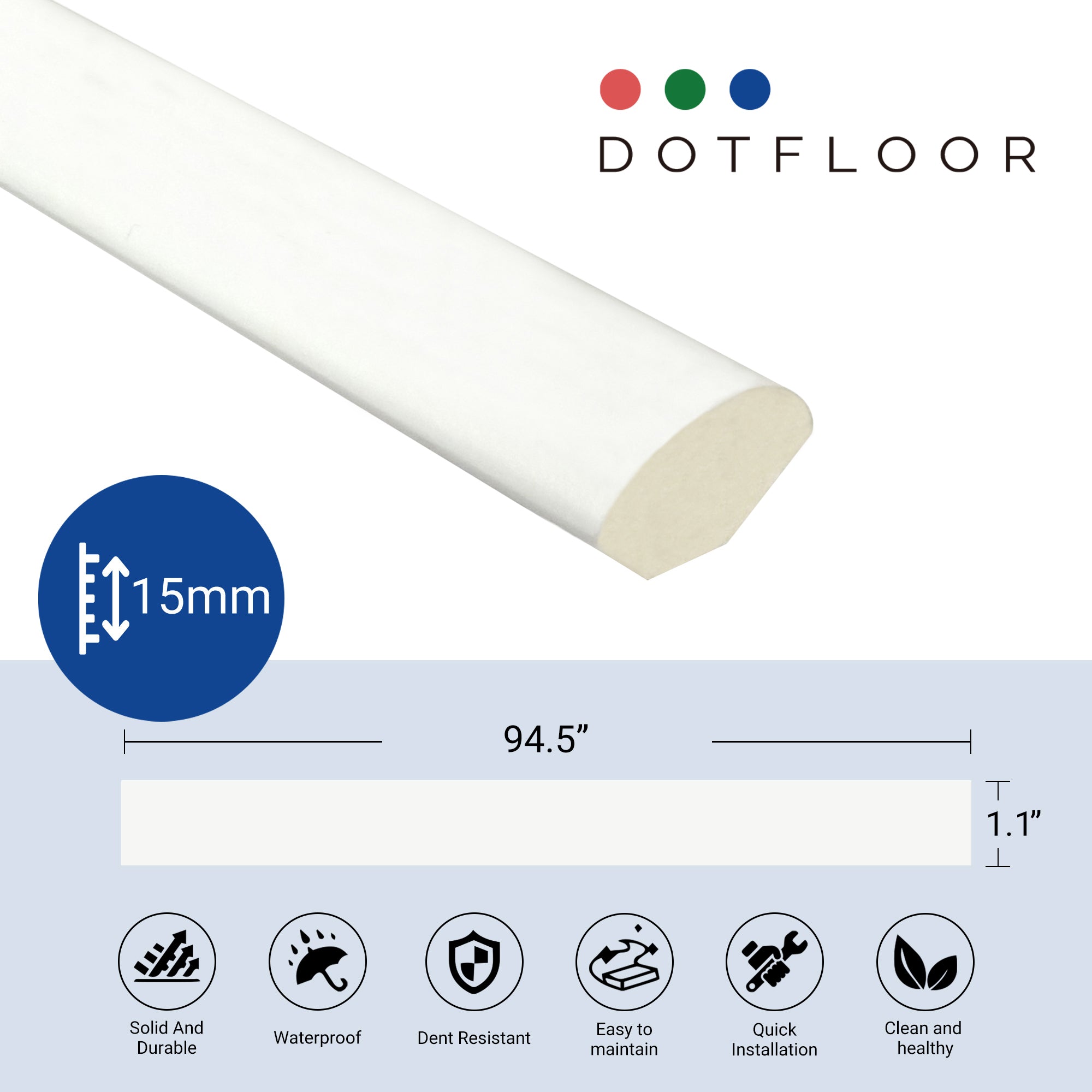 Quarter Round - close-up view