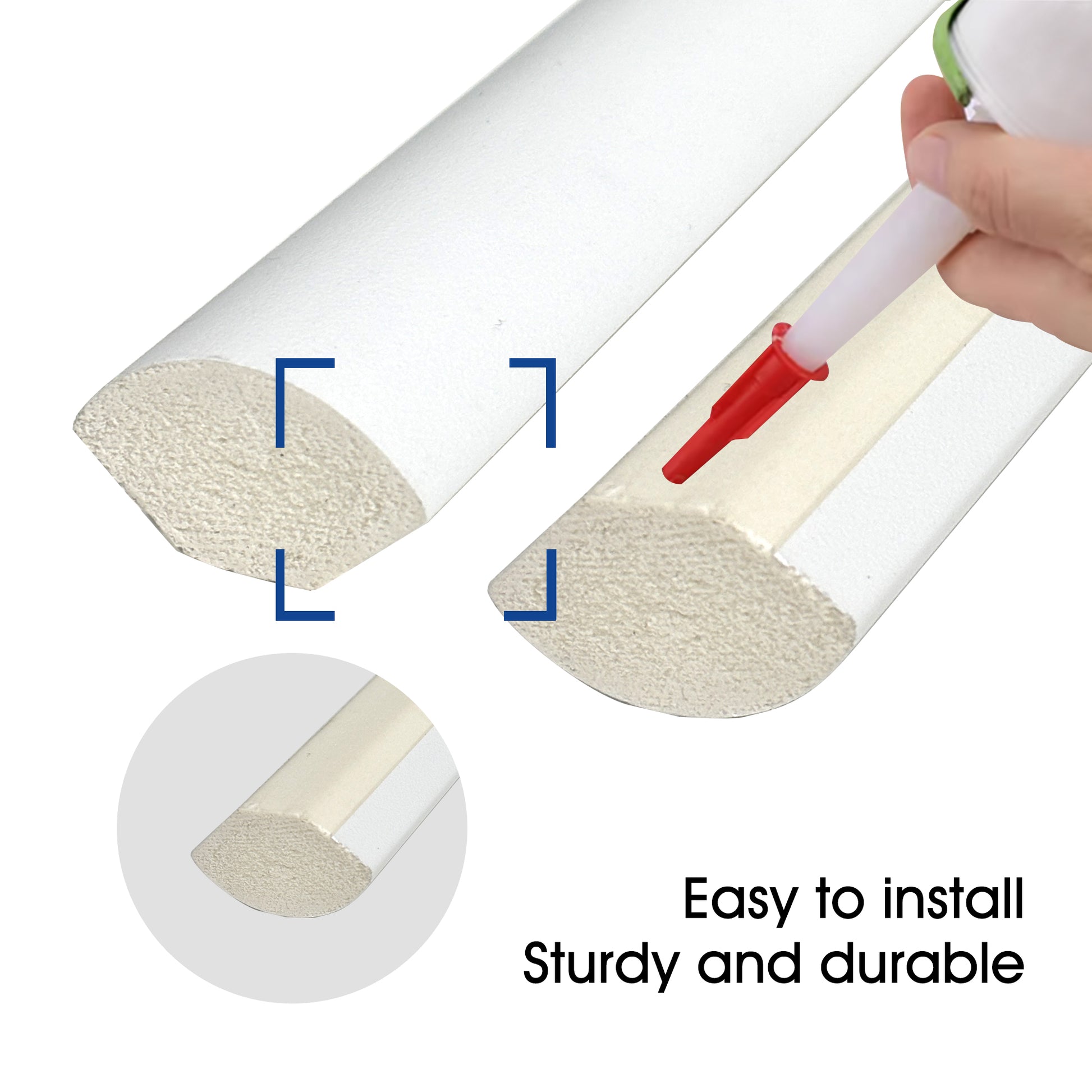 Quarter Round - installed room view