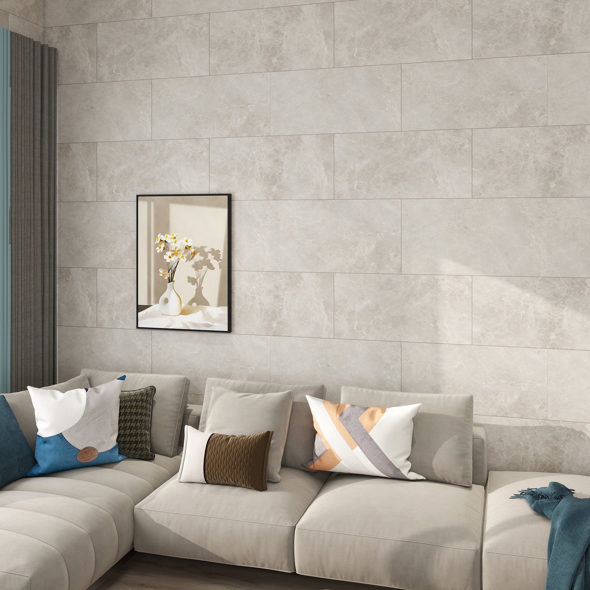 Royal Snow -Wall Tiles Waterproof Vinyl 24.02“x12“