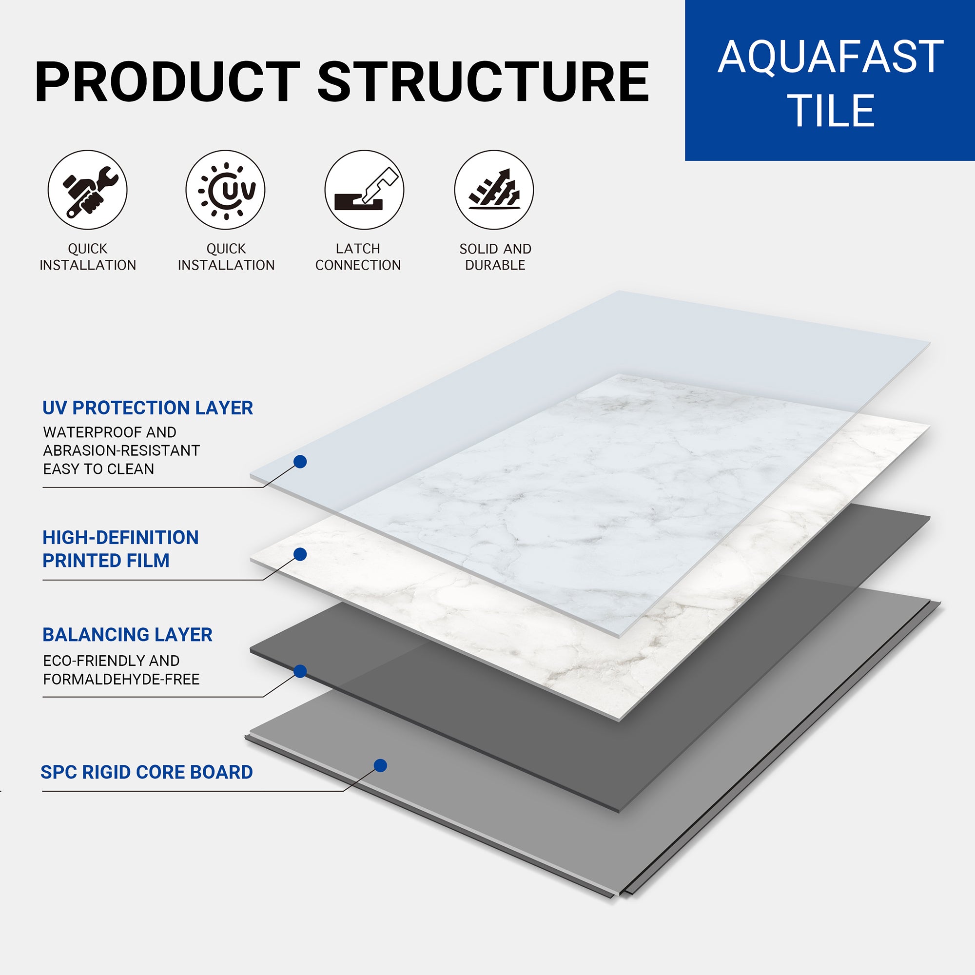 Royal Snow -Wall Tiles Waterproof Vinyl 24.02“x12“