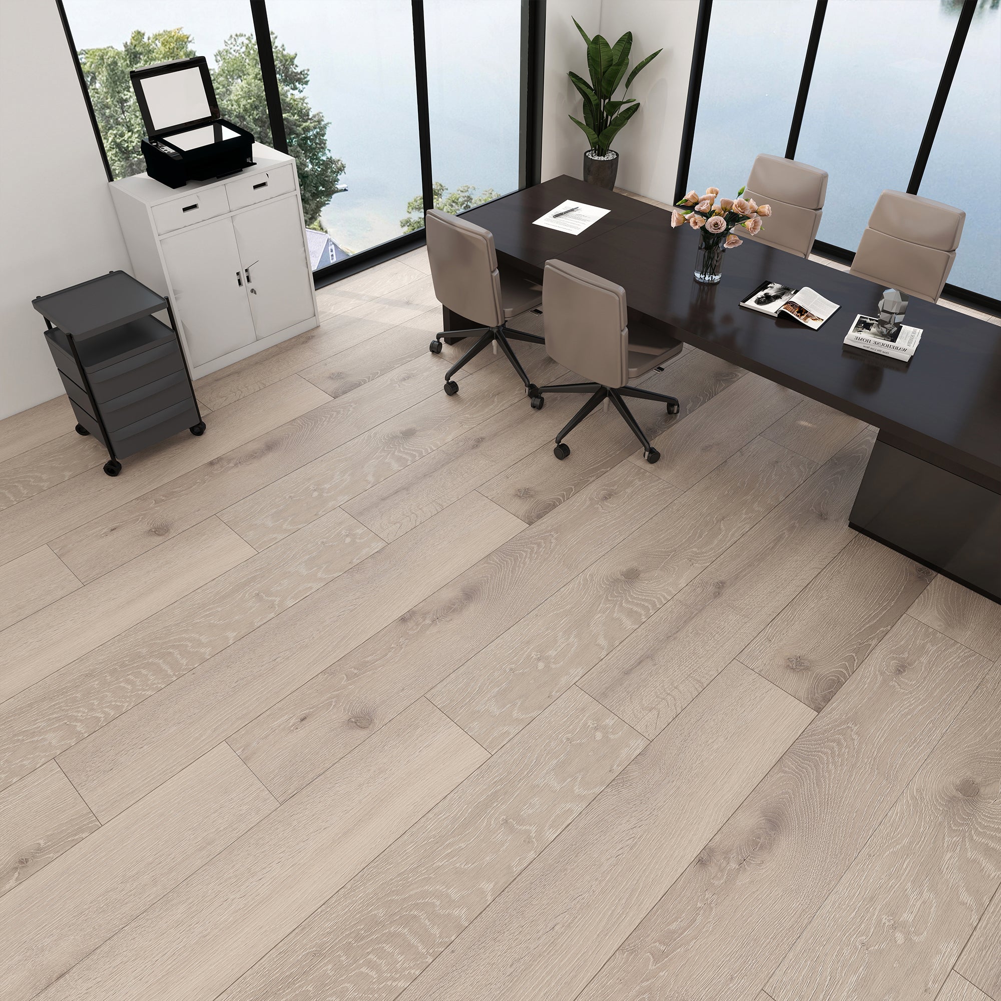 Rustic Knot - SuperOak Plus 12mm Hybrid Wood Plank 72.7"*9.8"