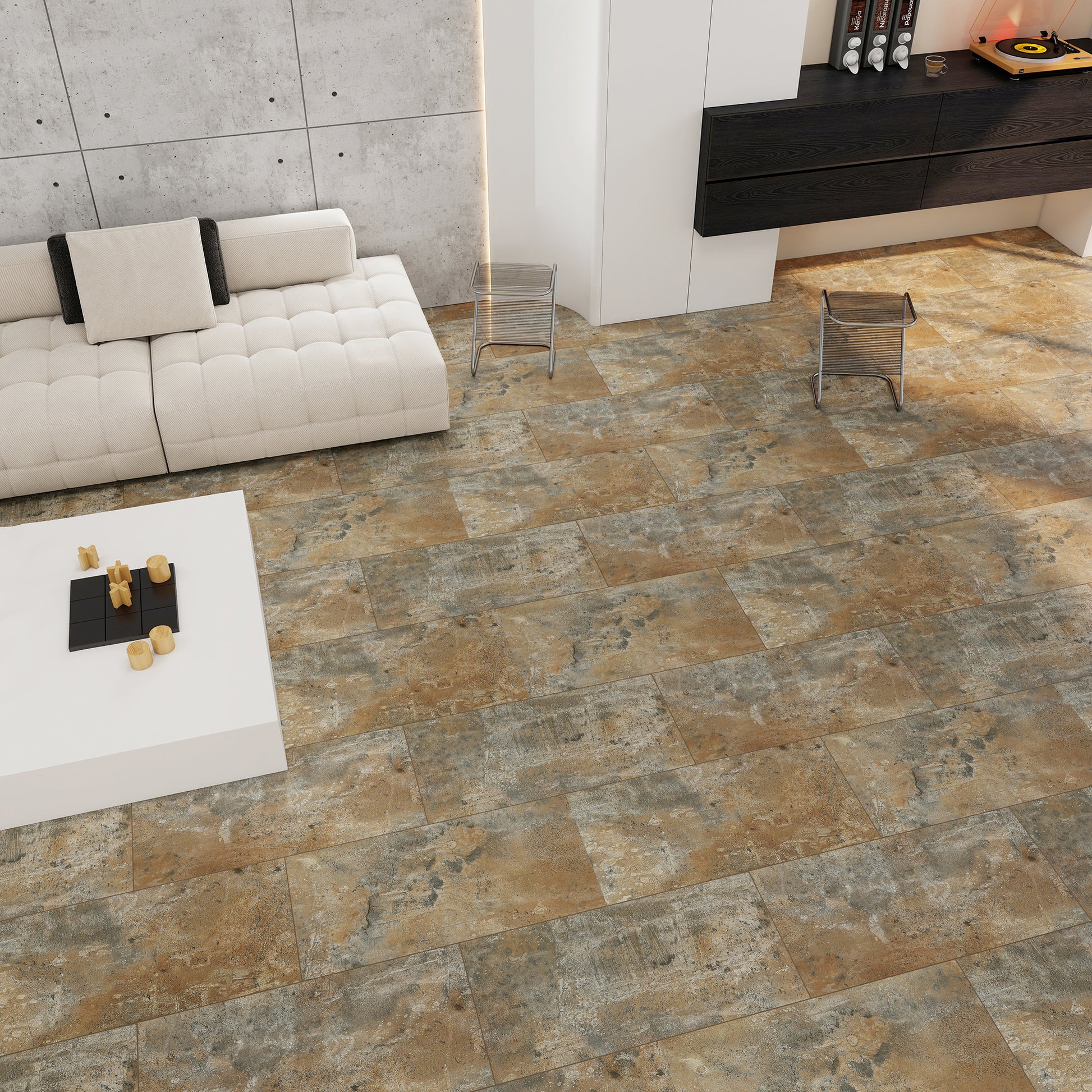 Sagittarius Planet Tile vinyl flooring - full plank view
