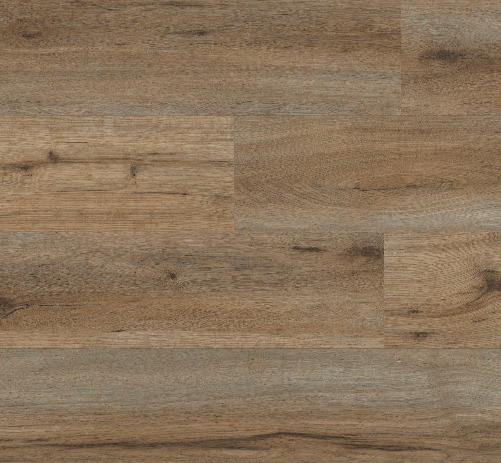 Lexington Hickory Vinyl Planks Flooring, 35.85 sq. ft. with a realistic wood grain design and 4.2mm thickness. Perfect for home renovations. Lexington Oak