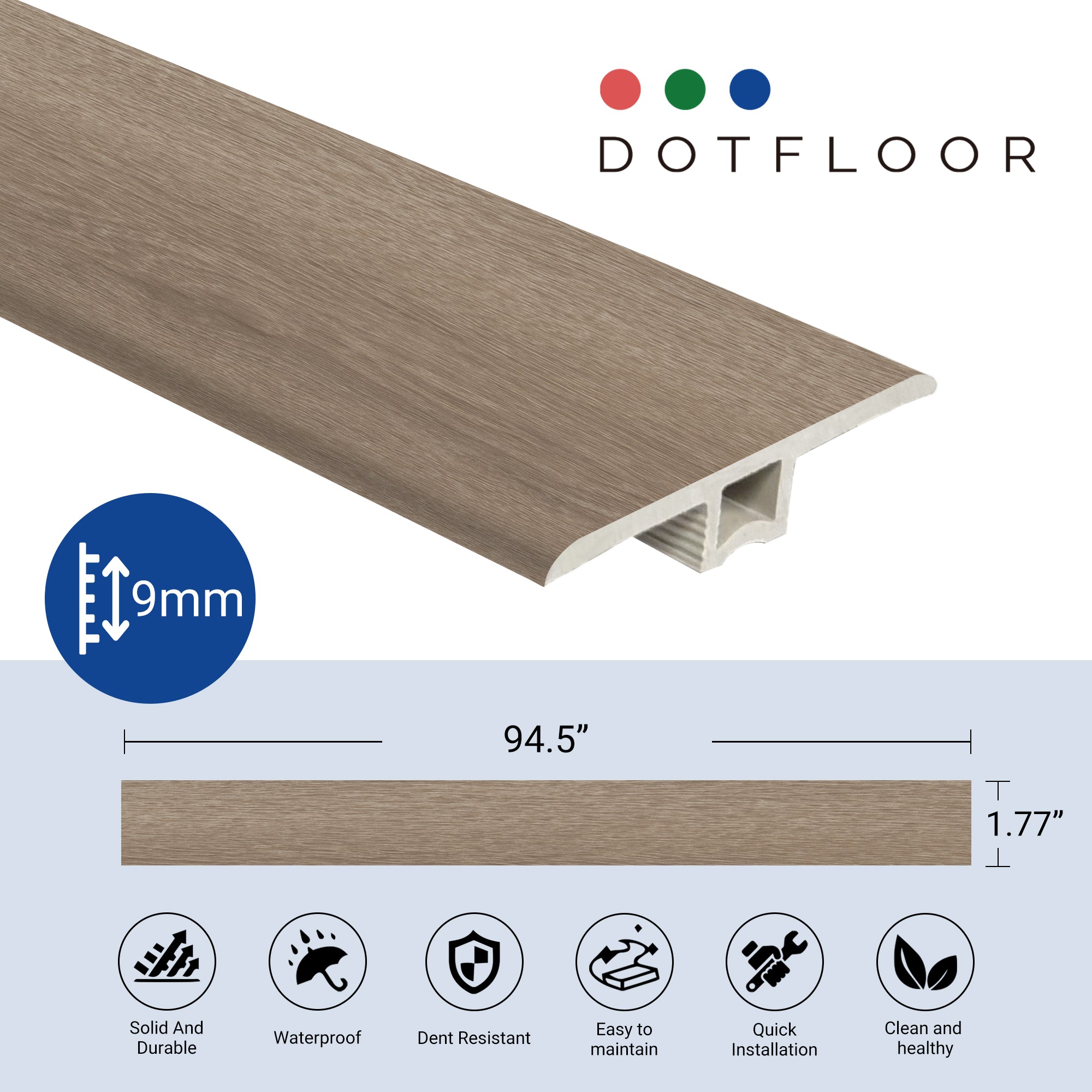 T Molding Perfect-Match-Trim EMPIRE 402 - installed room view