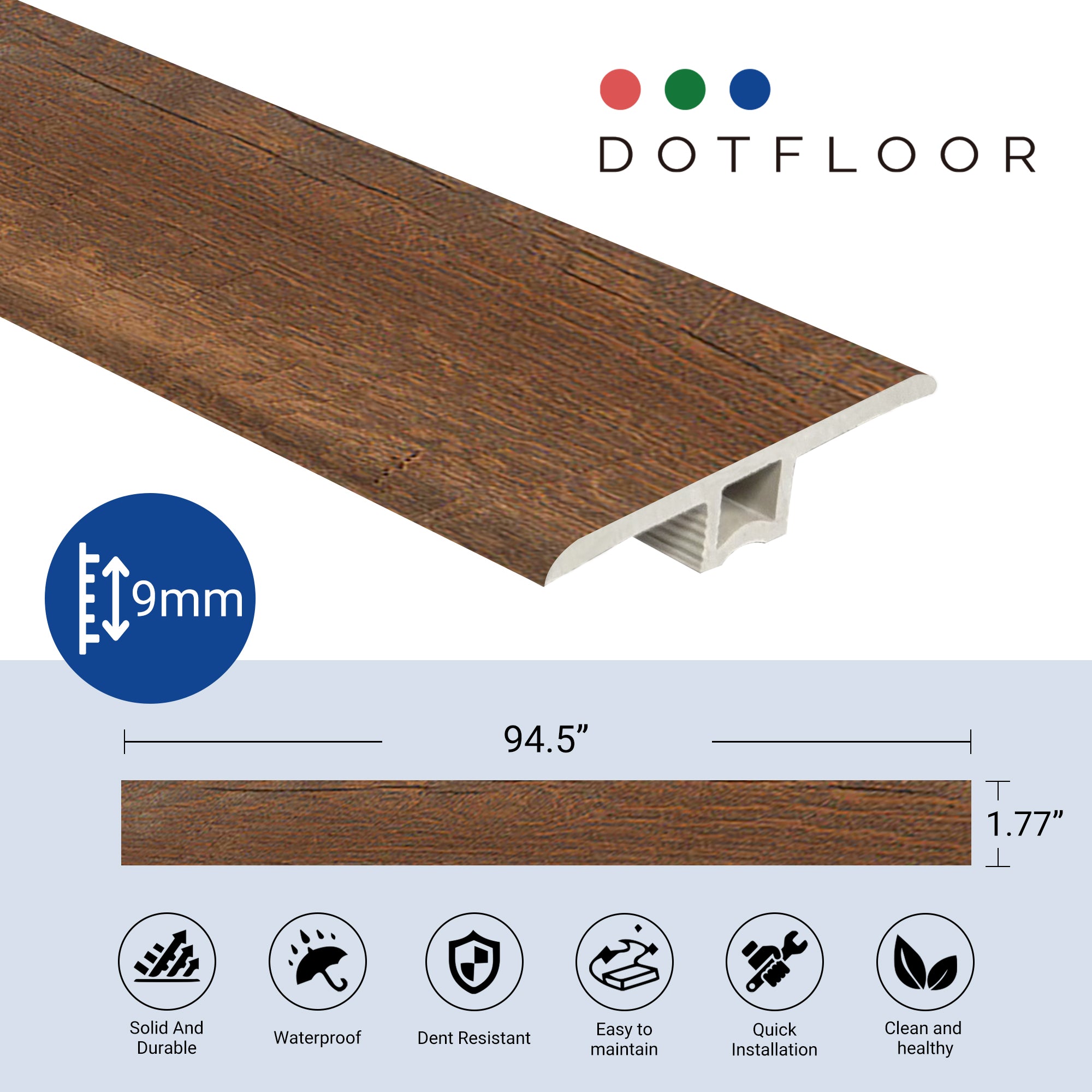 T Molding Perfect-Match-Trim New Parliament 605 - installed room view