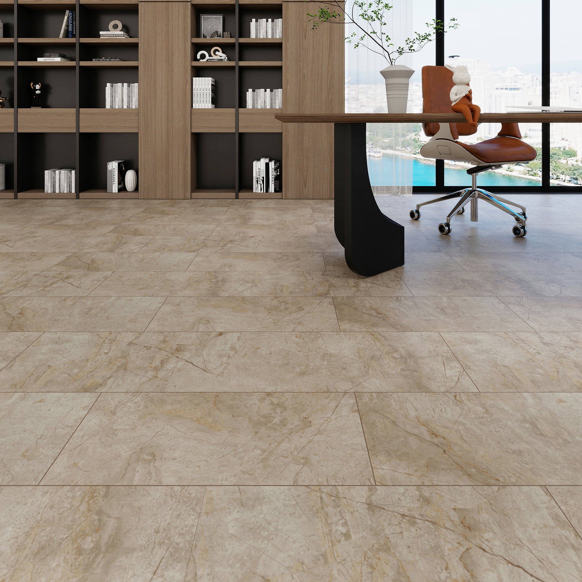 Taurus Planet Tile vinyl flooring - installation detail