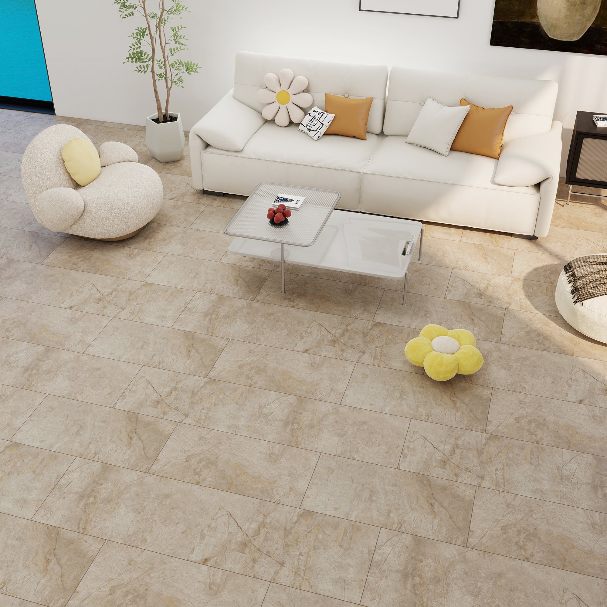 Taurus Planet Tile vinyl flooring - full plank view