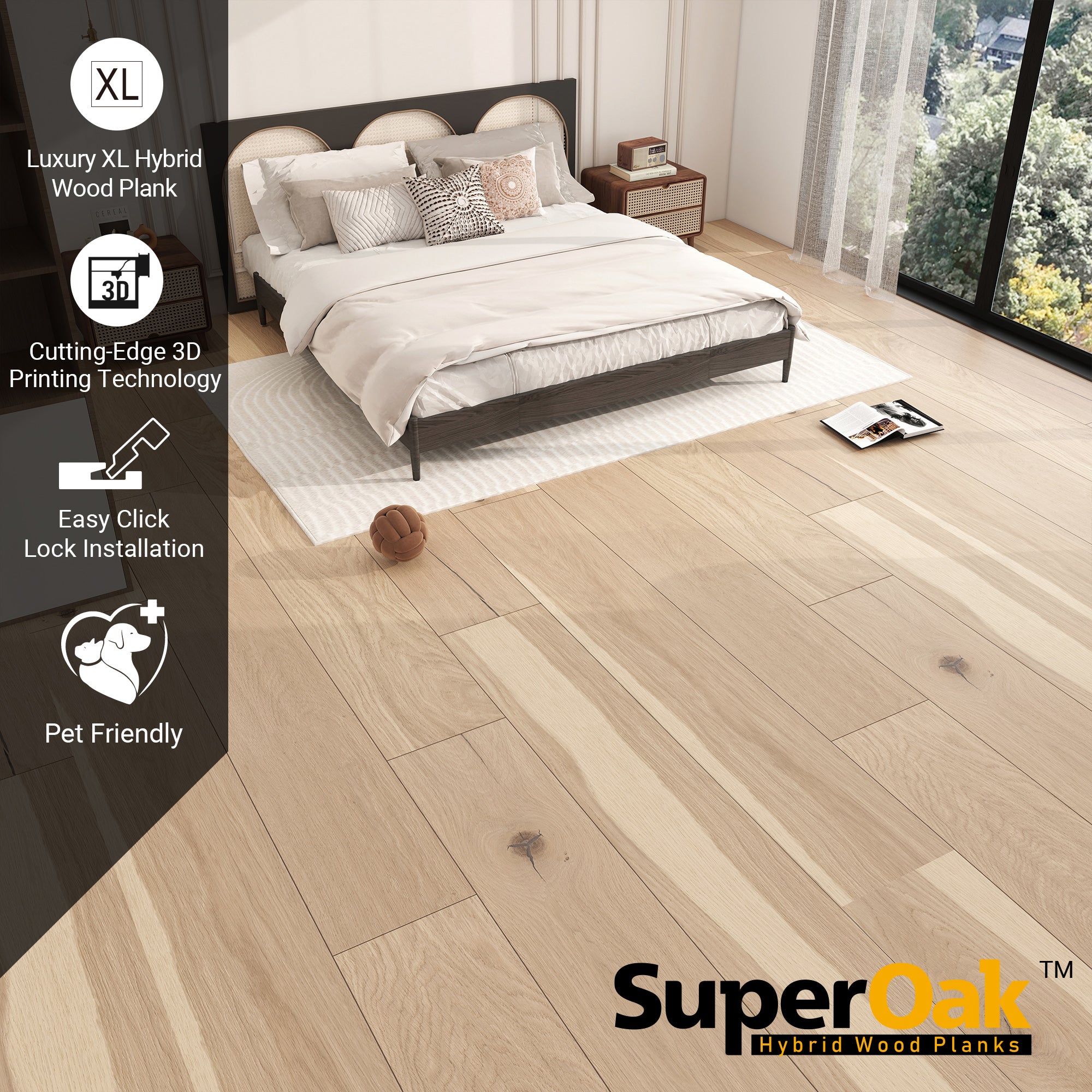 Warm Hickory Superoak Plus 12mm Hybrid Wood 72 7 9 8 副本
