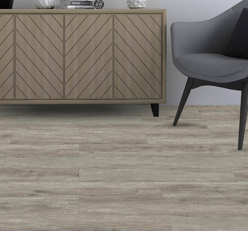 Premium Vinyl Planks Flooring, 21.75 sq. ft. coverage with an 8mm thickness. Ideal for bathrooms and living spaces.BW1004-2