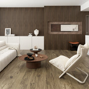 WALNUT STRAIGHT -Wood Acoustic Wall Panels 114.17‘’×23.62‘’ - product image